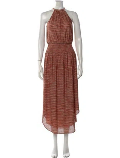 Pre-owned Ramy Brook Striped Long Dress W/ Tags In Multi