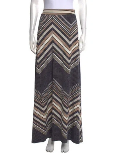Pre-owned Ramy Brook Striped Long Skirt In Multicolor