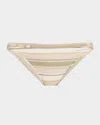Ramy Brook Striped Isla Bikini Bottom In Sandstone Stripe