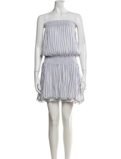 Pre-owned Ramy Brook Striped Mini Dress In Multicolor