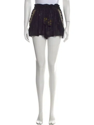 Pre-owned Ramy Brook Striped Mini Shorts In Blue