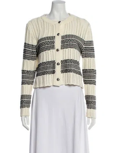 Pre-owned Ramy Brook Striped Scoop Neck Sweater In Multi