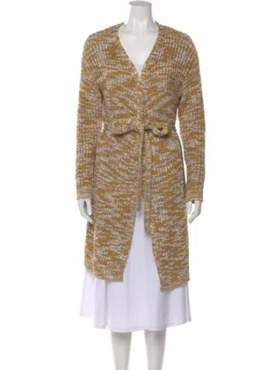 Pre-owned Ramy Brook Striped V-neck Sweater In Multi