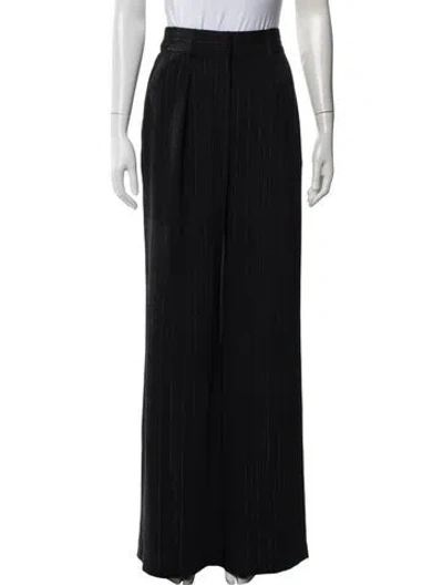 Pre-owned Ramy Brook Striped Wide Leg Pants W/ Tags In Black