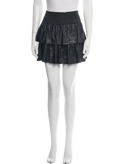 Pre-owned Ramy Brook Studded Accents Mini Skirt In Black