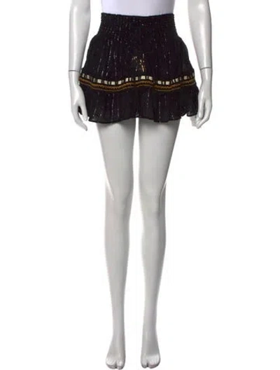 Pre-owned Ramy Brook Studded Accents Mini Skirt In Multi