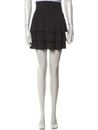 Pre-owned Ramy Brook Studded Accents Mini Skirt W/ Tags In Black
