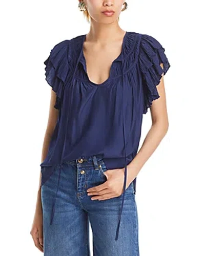 Ramy Brook Sue Top In Spring Navy