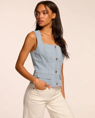RAMY BROOK SUKI TEXTURED BUTTON DOWN TANK TOP