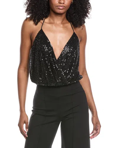 Ramy Brook Sullivan Halter Crop Top In Black