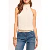 Ramy Brook Sunny High Neck Tank Top In Light Sandstone