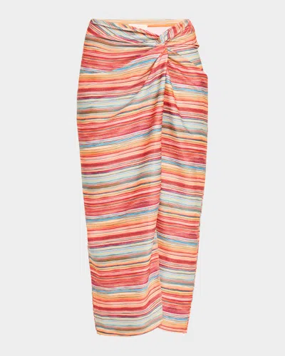 Ramy Brook Sunset Xana Beach Skirt In Multi