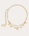 Ramy Brook Susana Pave Charm Chain Belt