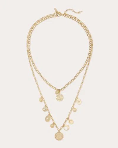 Ramy Brook Susana Pave Charm Layered Necklace In Gold