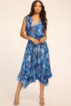 Ramy Brook Sutton Printed Midi Dress In Patchwork Python