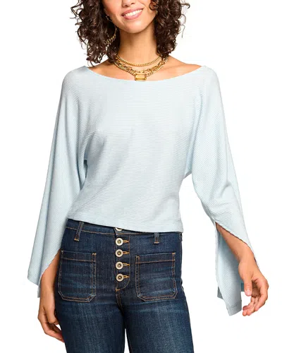 Ramy Brook Suzy Boatneck Rib Knit Top In Dream Blue