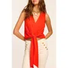 Ramy Brook Svetlana Sleeveless Blouse In Bright Lily