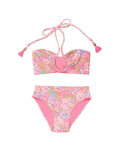 Ramy Brook Kids' Swim Top & Bikini Bottom In Multi