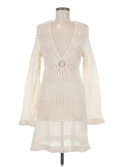 Pre-owned Ramy Brook Swimsuit Cover Up In Ivory