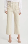 Ramy Brook Talia Pants In Sandstone Patchwork Denim