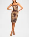 Ramy Brook Leopard Tamera Denim Midi Dress In Leopard Denim