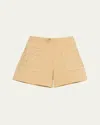 Ramy Brook Tamika Woven Patch Pocket Cotton Blend Shorts In Burlap