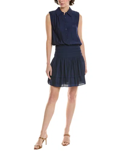 Ramy Brook Taran Mini Dress In Blue