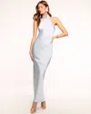 Ramy Brook Tatiana High Neck Maxi Dress In Crystal Blue