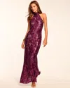 Ramy Brook Tatiana Sequin Lace Halter Gown In Multi