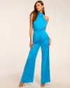 Ramy Brook Tatiana Wide Leg Halter Jumpsuit In Royale Blue