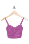 Ramy Brook Tennie Ribbed Crop Top In Purple