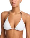 Ramy Brook Terry Bikini Top In White