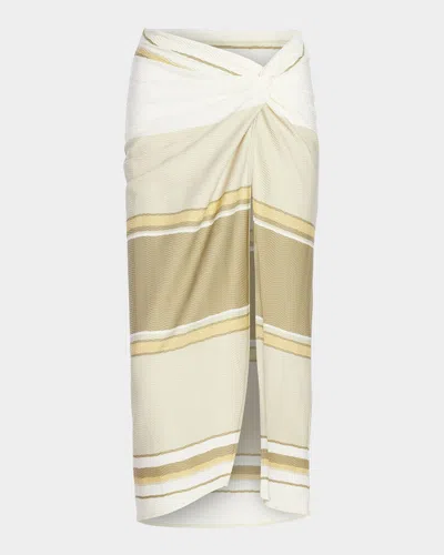RAMY BROOK TEXTURED XANA MIDI SKIRT