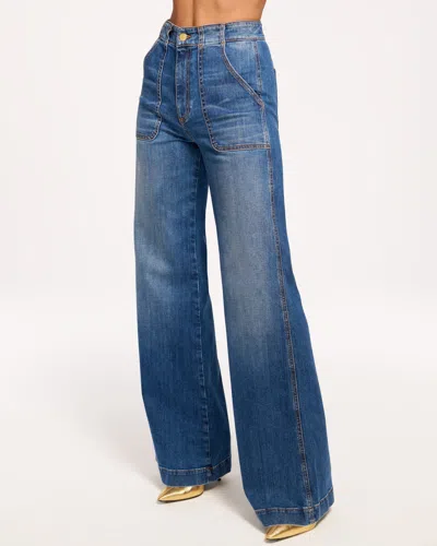 Ramy Brook Theodora High-rise Wide Leg Jean Medium Wash In Blue