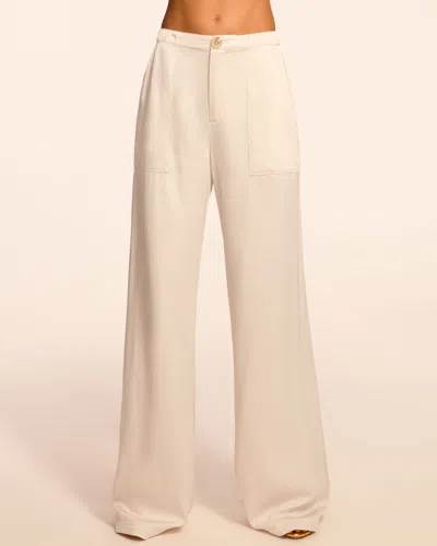 Ramy Brook Theodora Twill Wide Leg Pant In Sandstone