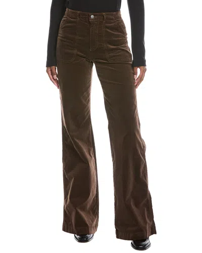 Ramy Brook Theodora Velveteen Wide Leg Pant In Brown