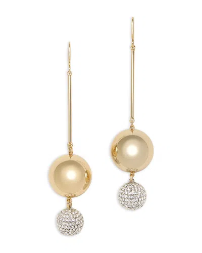 Ramy Brook Tiffani Bead & Pave Fireball Linear Drop Earrings In Gold