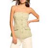 RAMY BROOK RAMY BROOK TIFFANY STRIPE STRAPLESS VEST