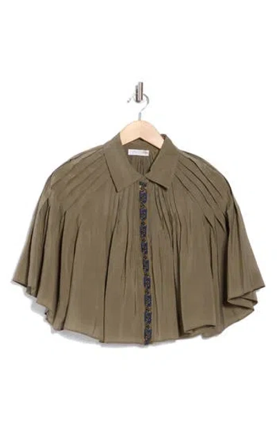 Ramy Brook Tillie Flutter Sleeve Crop Top