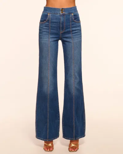 Ramy Brook Tina High-rise Wide Leg Jean Medium Wash In Blue