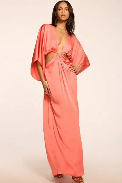 Ramy Brook Tove Cutout Maxi Dress In Orange