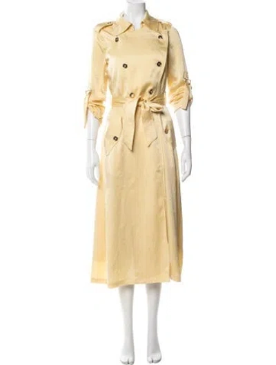 Pre-owned Ramy Brook Trench Coat In Yellow