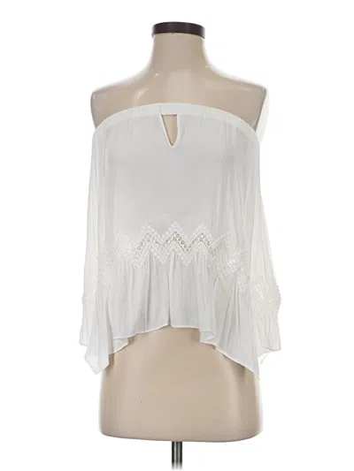 Pre-owned Ramy Brook Tube Top White Strapless Neckline Tops