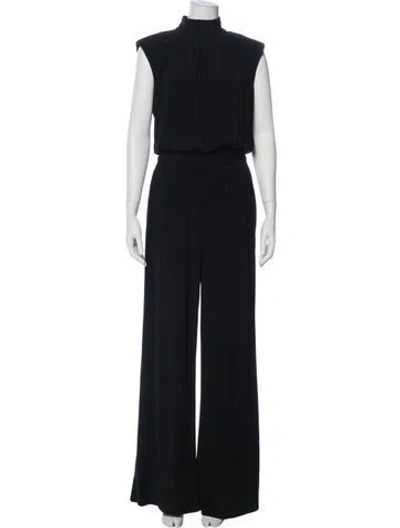 Pre-owned Ramy Brook Turtleneck Jumpsuit In Black