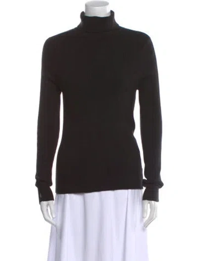 Pre-owned Ramy Brook Turtleneck Sweater In Black