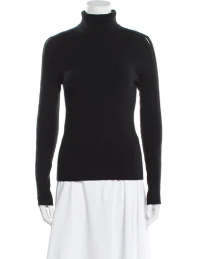 Pre-owned Ramy Brook Turtleneck Sweater In Black