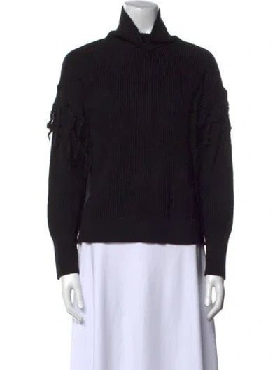 Pre-owned Ramy Brook Turtleneck Sweater In Black