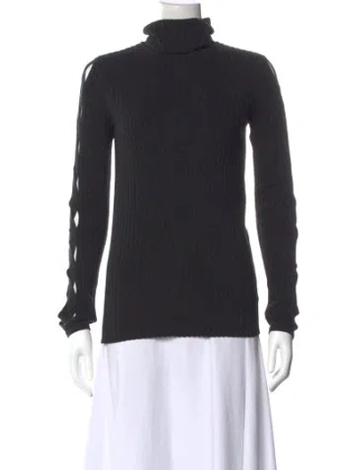Pre-owned Ramy Brook Turtleneck Sweater In Black