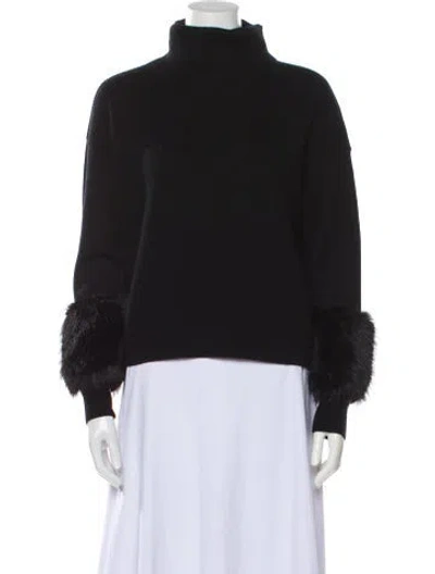 Pre-owned Ramy Brook Turtleneck Sweater In Black