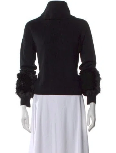 Pre-owned Ramy Brook Turtleneck Sweater In Black